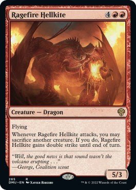 Ragefire Hellkite (Dominaria United) Near Mint - Nick Nack's Full Frontal Attack