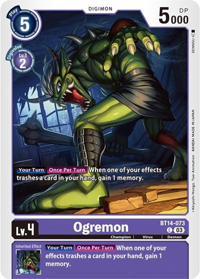 Ogremon (Blast Ace) Near Mint - Nick Nack's Full Frontal Attack
