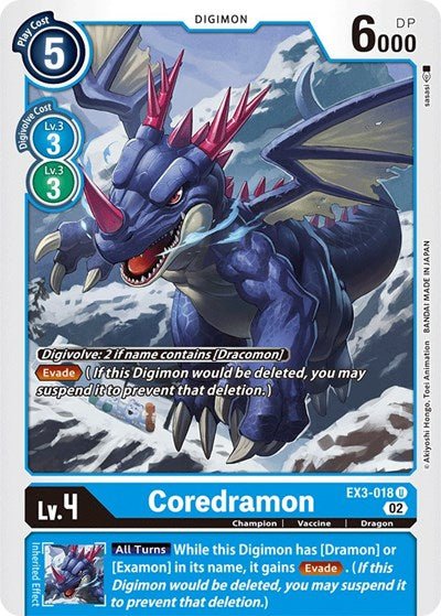 Coredramon EX3 - 018 (Draconic Roar) Near Mint - Nick Nack's Full Frontal Attack