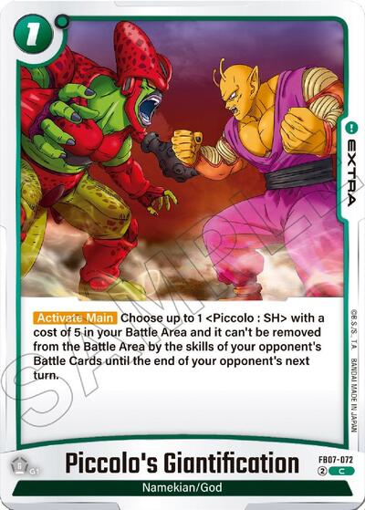 Piccolo's Giantification (Wish For Shenron) Near Mint - Nick Nack's Full Frontal Attack