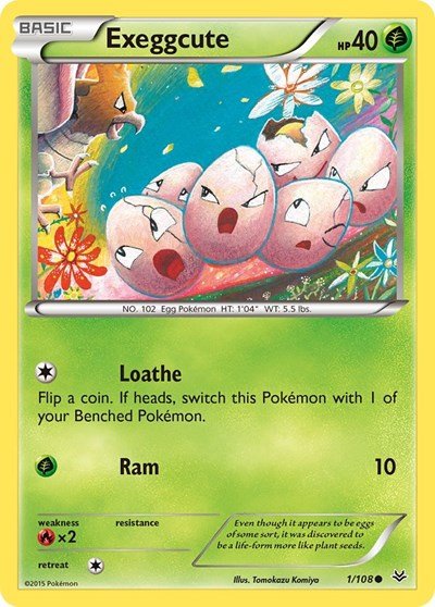 Exeggcute (XY Roaring Skies) Near Mint - Nick Nack's Full Frontal Attack