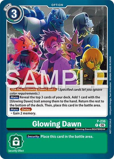 Glowing Dawn (Store Tournament 2026 Vol. 2 Participation Pack) (Digimon Promotion Cards) Near Mint - Nick Nack's Full Frontal Attack