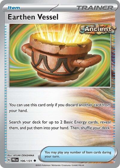 Earthen Vessel (SV: Prismatic Evolutions) Near Mint Reverse Holofoil - Nick Nack's Full Frontal Attack