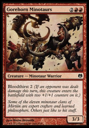 Gorehorn Minotaurs (Duel Decks: Heroes vs Monsters) Near Mint - Nick Nack's Full Frontal Attack
