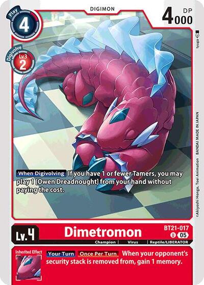 Dimetromon (World Convergence) Near Mint - Nick Nack's Full Frontal Attack