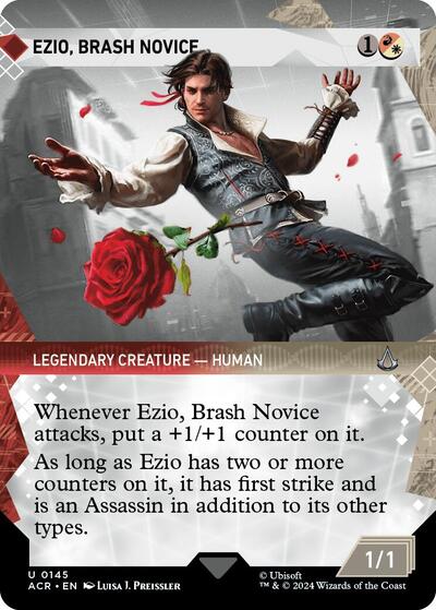 Ezio, Brash Novice (Showcase) (Universes Beyond: Assassin's Creed) Near Mint - Nick Nack's Full Frontal Attack