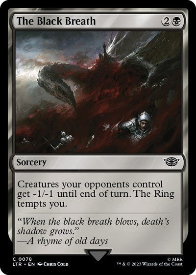 The Black Breath (Universes Beyond: The Lord of the Rings: Tales of Middle-earth) Near Mint - Nick Nack's Full Frontal Attack