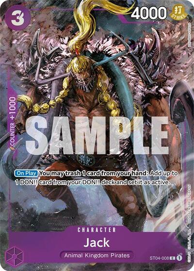 Jack (Premium Card Collection -BANDAI CARD GAMES Fest. 23-24 Edition-) (One Piece Promotion Cards) Near Mint Foil