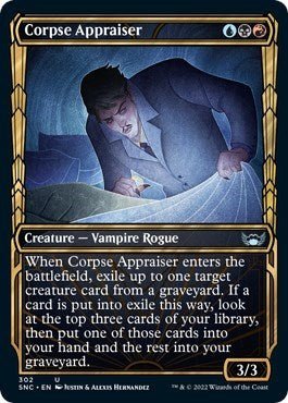 Corpse Appraiser (Showcase) (Streets of New Capenna) Near Mint - Nick Nack's Full Frontal Attack