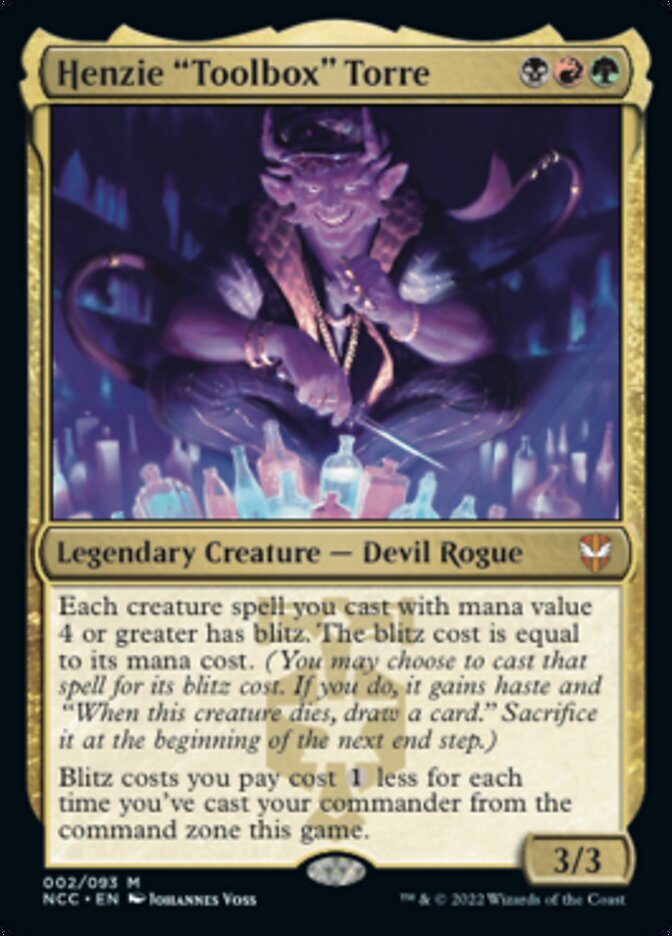Henzie Toolbox Torre (Commander: Streets of New Capenna) Near Mint Foil - Nick Nack's Full Frontal Attack
