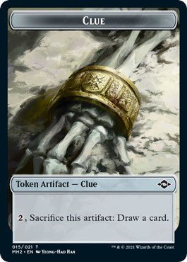 Clue (015) Token (Modern Horizons 2) Near Mint - Nick Nack's Full Frontal Attack