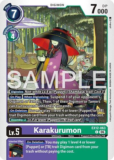 Karakurumon (Digital World Shambala) Near Mint - Nick Nack's Full Frontal Attack