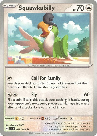 Squawkabilly (Scarlet and Violet: Base Set) Near Mint - Nick Nack's Full Frontal Attack