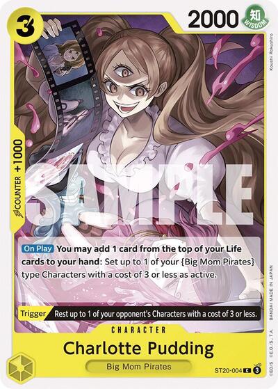 Charlotte Pudding (ST20 - 004) (Starter Deck 20: YELLOW Charlotte Katakuri) Near Mint - Nick Nack's Full Frontal Attack