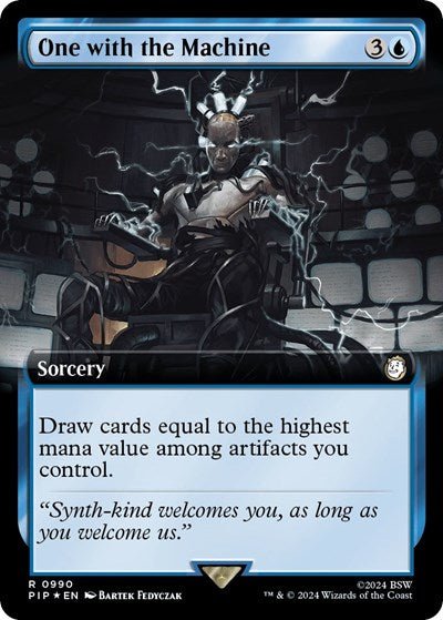 One with the Machine (Extended Art) (Surge Foil) (Universes Beyond: Fallout) Near Mint Foil - Nick Nack's Full Frontal Attack