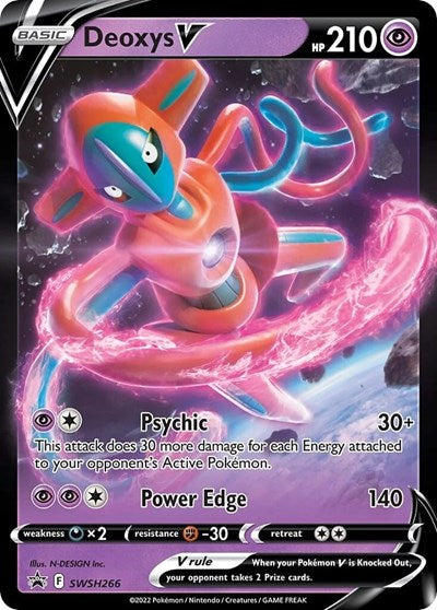 Deoxys V - SWSH266 (SWSH: Sword & Shield Promo Cards) Near Mint Holofoil
