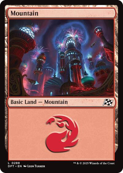 Mountain (0288) (Aetherdrift) Near Mint Foil