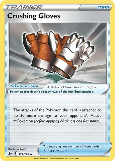 Crushing Gloves (SWSH06: Chilling Reign) Near Mint
