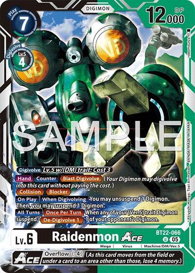 Raidenmon ACE (Cyber Eden) Near Mint - Nick Nack's Full Frontal Attack