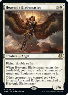 Heavenly Blademaster (Magic Game Night: Free - For - All) Near Mint - Nick Nack's Full Frontal Attack