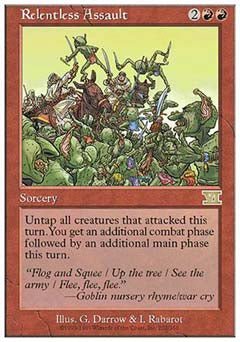 Relentless Assault (Classic 6th Edition) Light Play - Nick Nack's Full Frontal Attack