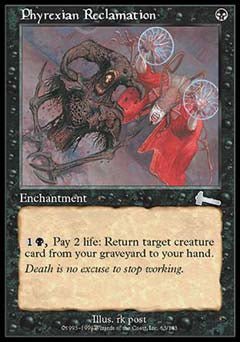 Phyrexian Reclamation (Urza's Legacy) Damaged / Poor - Nick Nack's Full Frontal Attack