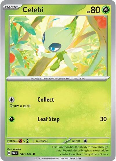 Celebi (SV07: Stellar Crown) Near Mint Reverse Holofoil