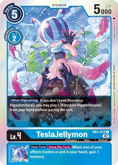 TeslaJellymon (Resurgence Booster) Near Mint Foil - Nick Nack's Full Frontal Attack