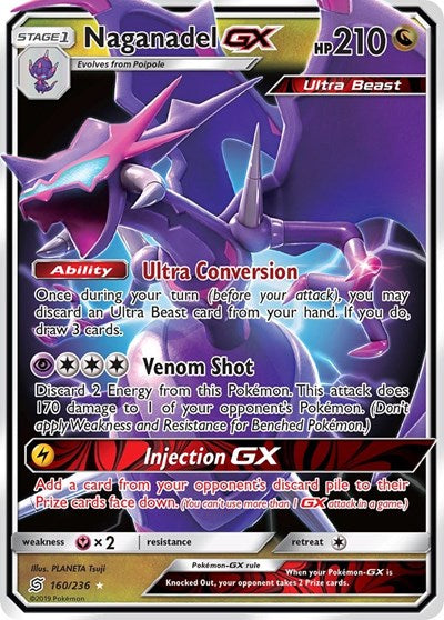 Naganadel GX (SM - Unified Minds) Near Mint Holofoil