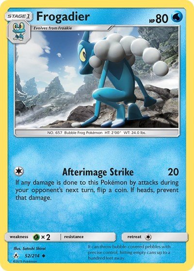 Frogadier (SM - Unbroken Bonds) Near Mint - Nick Nack's Full Frontal Attack