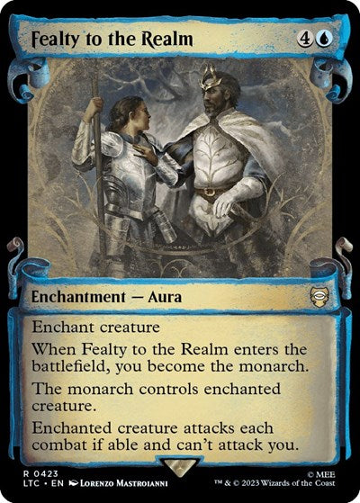 Fealty to the Realm (Showcase Scrolls) (Commander: The Lord of the Rings: Tales of Middle-earth) Near Mint