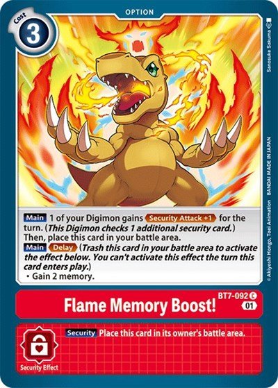 Flame Memory Boost! (The Next Adventure) Near Mint - Nick Nack's Full Frontal Attack