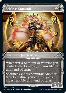 Selfless Samurai (Showcase) (Kamigawa: Neon Dynasty) Near Mint - Nick Nack's Full Frontal Attack