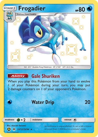 Frogadier (Hidden Fates: Shiny Vault) Near Mint Holofoil