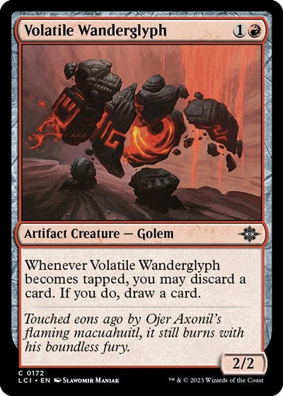 Volatile Wanderglyph (The Lost Caverns of Ixalan) Near Mint Foil - Nick Nack's Full Frontal Attack