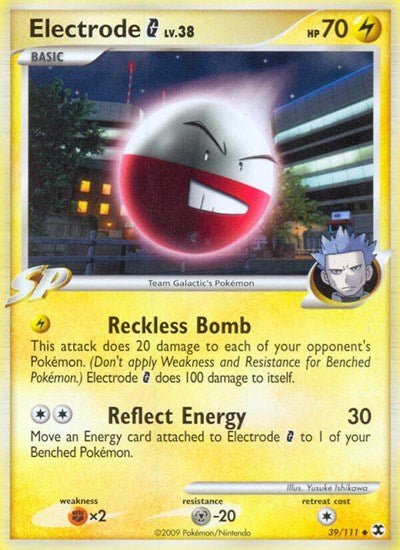 Electrode G (Rising Rivals) Heavy Play Reverse Holofoil - Nick Nack's Full Frontal Attack