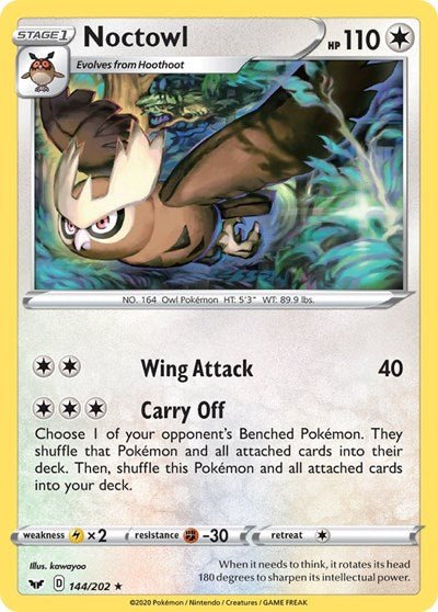 Noctowl (SWSH01: Sword & Shield Base Set) Near Mint - Nick Nack's Full Frontal Attack