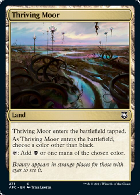 Thriving Moor (Commander 2021 Forgotten Realms) Near Mint - Nick Nack's Full Frontal Attack
