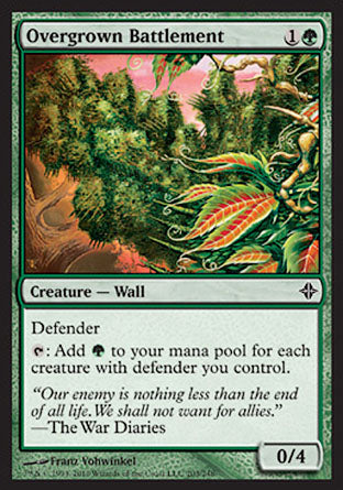 Overgrown Battlement (Rise of the Eldrazi) Light Play