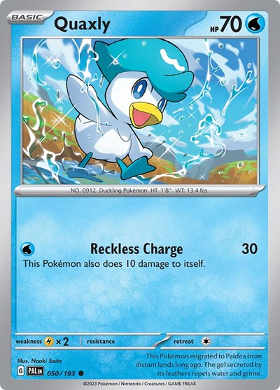 Quaxly - 050 (SV02: Paldea Evolved) Near Mint