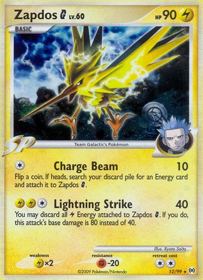 Zapdos G (Arceus) Damaged / Poor Holofoil