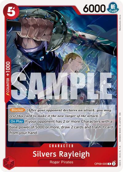 Silvers Rayleigh OP09 - 005 (Reprint) (Premium Booster - The Best - Vol. 2) Near Mint Foil - Nick Nack's Full Frontal Attack