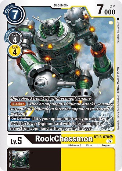 RookChessmon (Versus Royal Knights) Near Mint - Nick Nack's Full Frontal Attack