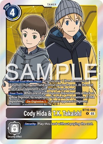 Cody Hida and T.K. Takaishi (Beginning Observer) Near Mint Foil - Nick Nack's Full Frontal Attack