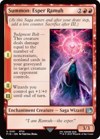 Summon: Esper Ramuh (Universes Beyond: FINAL FANTASY) Near Mint - Nick Nack's Full Frontal Attack