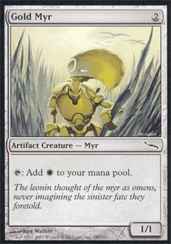 Gold Myr (Mirrodin) Light Play - Nick Nack's Full Frontal Attack