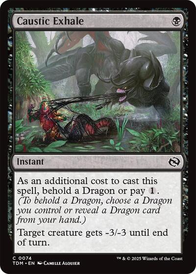 Caustic Exhale (Tarkir: Dragonstorm) Near Mint - Nick Nack's Full Frontal Attack