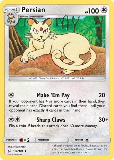 Persian (SM - Team Up) Near Mint - Nick Nack's Full Frontal Attack
