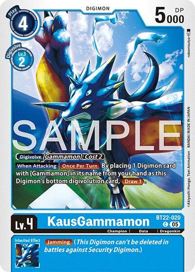 KausGammamon (Cyber Eden) Near Mint - Nick Nack's Full Frontal Attack