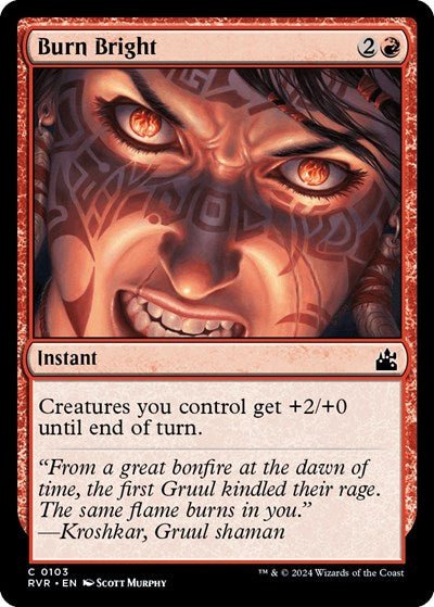 Burn Bright (Ravnica Remastered) Near Mint - Nick Nack's Full Frontal Attack